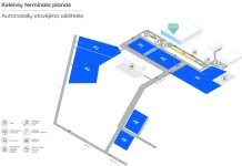 Plečiamas Kauno oro uosto parkingas