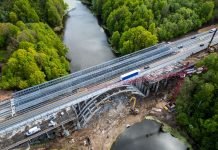 Krunos tilto griovimas artėja prie pabaigos